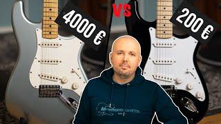 Squier vs. Fender Custom Shop Strat | Hörst du den Unterschied zwischen 200 und 4000 EURO?