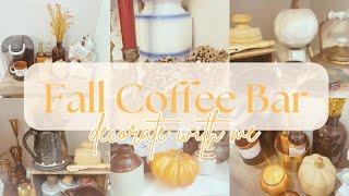 NEW! FALL COFFEE BAR | FALL DECORATE WITH ME 2024