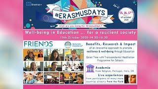 PART 1 - ERASMUSDAYS 15th October 2020! REPLAY: Introduction to the FRIENDS project and Research.