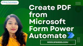 How to Create PDF from Microsoft Form using Power Automate