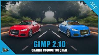 Change colour using GIMP 2.10 - [ GIMP Change Colour of Selected Area ]