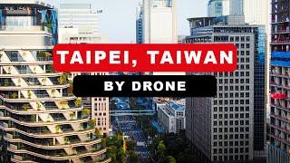 Taipei, Taiwan  - by drone (4K)