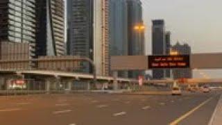 Dubai streets empty during virus lockdown