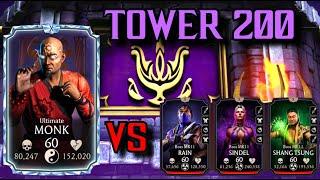 ULTIMATE MONK! Diamond Monk vs Dark Queen's Tower 200 + Reward!