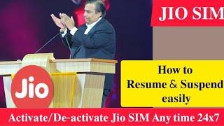 How to Suspend & Resume JIO 4G SIM In 2022 | Re-activate Suspended JIO SIM Online