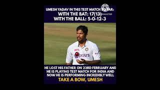 Cricketer  Umesh Yadav ji ko I am doing Salute #cricketnews #cricketshorts #umesh