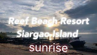 【Beautiful sunrise】Trip to PhilippinesFeeling of travel綺麗な朝日Philippines,Siargao,Reef Beach Resort