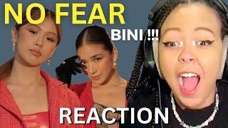 BINI - NO FEAR (WISH BUS USA) | FIRST TIME REACTION