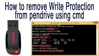 How to enable/disable write protection from pen drive or flash drive