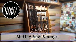 How to Make a Saw Till Hand Saw Storage | Hand tool Woodworking Project