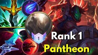 Rank 1 Pantheon (JGL) | 4 games | Challenger 63+ | 100% Performance | MVP | Lofi | Wild Rift China