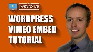 WordPress Vimeo Embed Tutorial | WP Learning Lab