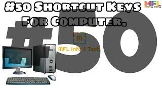 #50 Shortcut Keys For Computer.