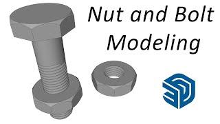 Nut and Bolt Modeling in SketchUp - TutorialsUp