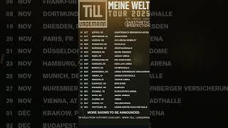 New Tour 2025 from Till Lindemann #tilllindemann #tour #2025