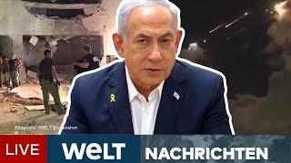 ANGRIFF AUF ISRAEL: Netanjahu kündigt Vergeltung an! Iran feuert 180 Raketen ab! | LIVESTREAM