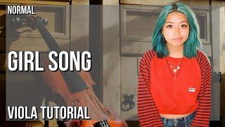 How to play girl song by beabadoobee on Viola (Tutorial)