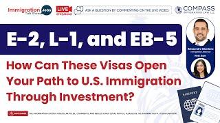 Secure Your U.S. #GreenCard | Investment Options with E-2, L-1, EB-5 Visas | Immigration Attorney