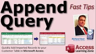Using an Append Query in Microsoft Access to Add Records to a Table