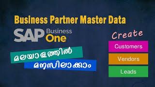 Business Partner Master Data Creation in SAP Business One/Monolearn