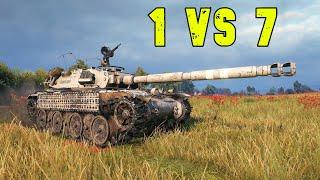 World of Tanks Bat.-Châtillon Bourrasque - 1 VS 7