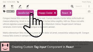 How to Create Custom Tag Input Component in React