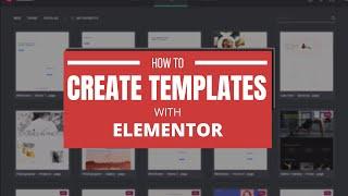 Saving, Exporting, and Importing Elementor Templates