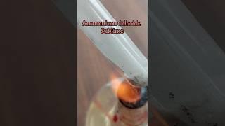 Sublimation of ammonium chloride #chemistry #ytshorts#viral