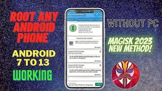  ROOT ANY ANDROID PHONE WITHOUT PC !! NEW ROOTING METHOD 2023  WORKING ON Android 7 To 13 