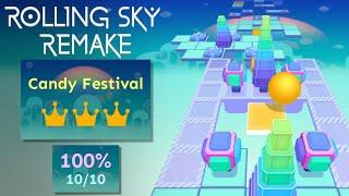 Rolling Sky [Remake] - Candy Festival (100%)