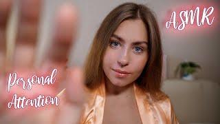 [ASMR] Personal Attention To Your Face & Unintelligible Whisper