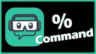 Random Percentage Commands with Streamlabs Cloudbot