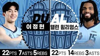 [THE DUO] 이정현 & 앨런 윌리엄스 I 20241104 원주 DB : 고양 소노 I 2024 -2025 KCC 프로농구