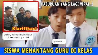 SISWA MENANTANG GURU DI KELAS, VIDEO VIRAL DI PASURUAN DAPAT PERHATIAN NETIZEN