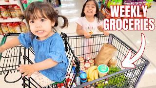 Girls Go Grocery Shopping With Me | Weekly Buys