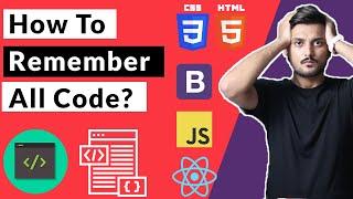 How To Remember Code ? - कोड कैसे याद रखे ? - Explained