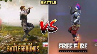 PUBG VS FREE FIRE EMOTES BATTLE || FREE FIRE EMOTES VS PUBG EMOTES - WHICH IS BEST ??