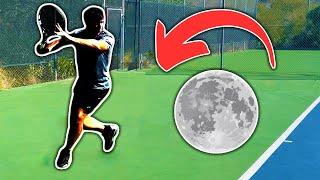 The correct way deal with MOON BALLS on your forehand