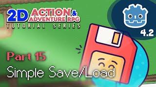 Basic Save & Load // E15 // Make a 2D Action & Adventure RPG in Godot 4