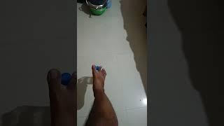 Unseen bottle flip with foot  #bottleflip