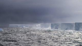 Massive iceberg stuck spinning in ocean vortex off Antarctica