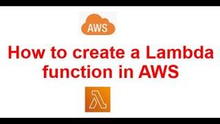 How to create a Lambda function in AWS #aws #lambda #python