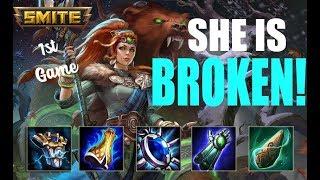 First Time as Artio And She Is The Most BEST Guardian/Support in Smite