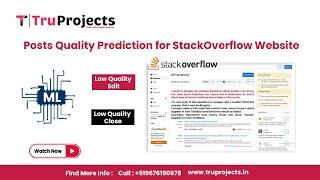 Posts Quality Prediction for StackOverflow Website