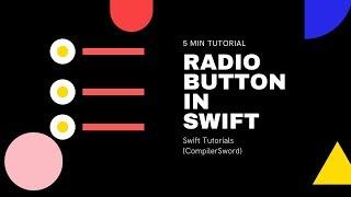 Custom Radio Button In Swift 5 | Swift Tutorial