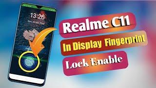 Realme C11 In Display Fingerprint Lock Enable | In Display Fingerprint Lock For Realme C11