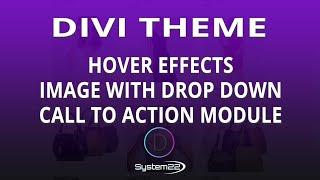 Divi Theme Hover Effects Image With Drop Down Call To Action Module 