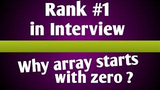 Array in C | algorithms | how array works | Why array index starts with zero