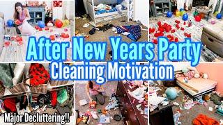 AFTER NEW YEARS CLEAN UP | AFTER PARTY CLEAN WITH ME |DECLUTTER IT |EXTREME CLEANING MOTIVATION 2022