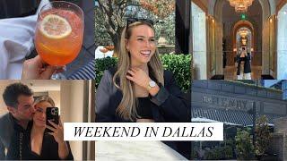 A WEEKEND IN DALLAS VLOG: RH Rooftop brunch, getting a Brazilian blowout, shopping + so much more!